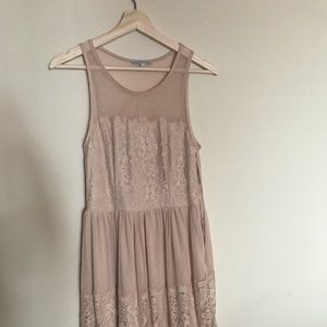 Pink lace dress